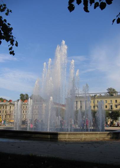 Площадь Ленина, фонтаны, фонтанный комплекс