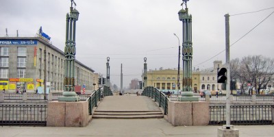 Балтийский мост, вид в сторону Митрофаньевского шоссе