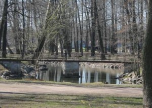 Лопухинский сад, пруд, мост
