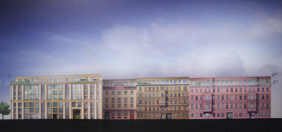 Проект жилого комплекса, который появится на Смольном проспекте, 17, у Большеохтинского моста