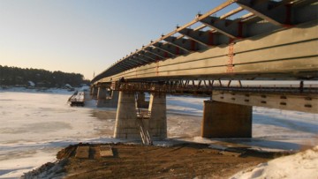 реконструкция моста через реку Паша