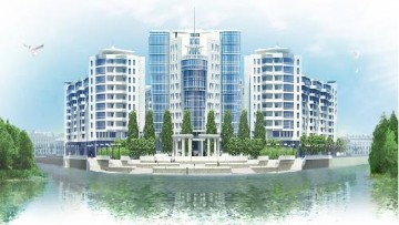 Строительство высотного жилого дома на Леонтьевском мысу