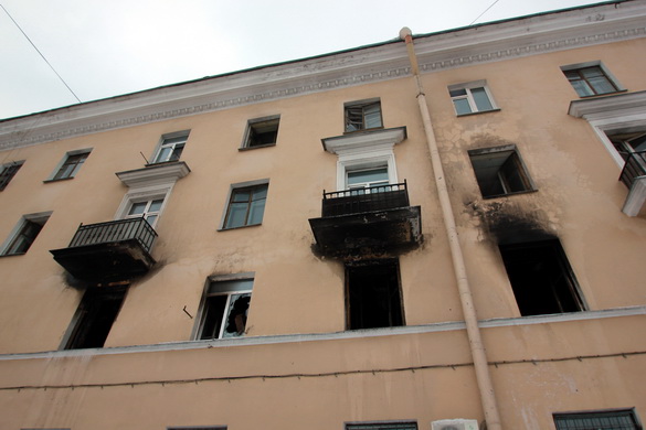 Общежитие на Стачек, 172, после пожара