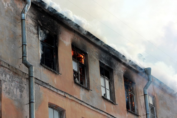 Пожар в Подъездном переулке, 13, общежитие