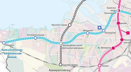 Калининско-Красносельской линия метрополитена