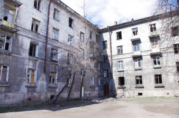 Заброшенный дом на Магнитогорской, 57, вид со двора