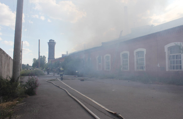 Пожар на территории Варшавского вокзала