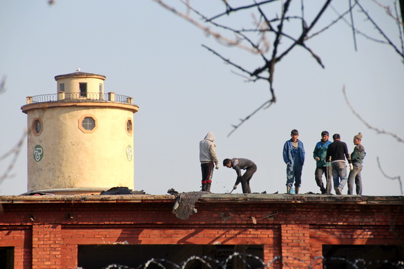 Демонтаж крыши на Цимбалина
