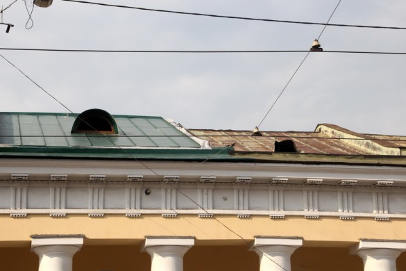 Ямской рынок, понизили крышу