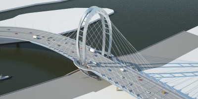 Высоту пилона строящего моста через Малую Неву уменьшат вдвое