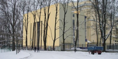 Новое здание в Михайловском саду, проект, второй вариант