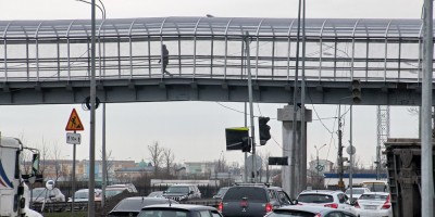 Пулковское шоссе, пешеходный мост