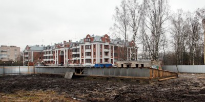 Дом Фридентальской колонии в Пушкине после сноса