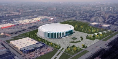 Проект ледовой арены СКА в Петербурге, вид сверху
