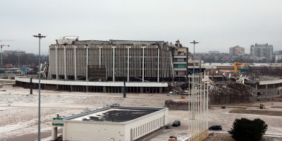 СКК на проспекте Юрия Гагарина после обрушения