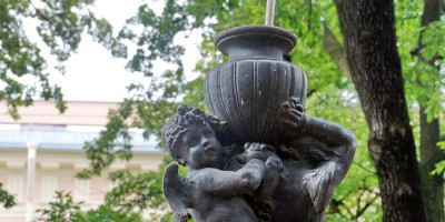 Румянцевский сад, фонтан, путти