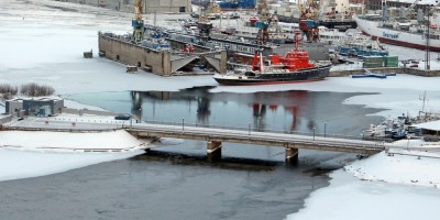 Белый мост в порту
