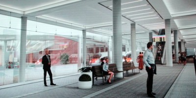 Лиговский проспект, проект нового вокзала, интерьер перрона