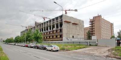 Проспект Солидарности, 4, строительство многопрофильного лечебно-диагностического корпуса Александровской больницы