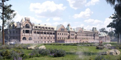 Петергоф, русская деревня Шуваловка, проект гостиницы