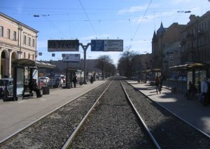 Лиговский проспект, трамвайная остановка у Московского проспекта
