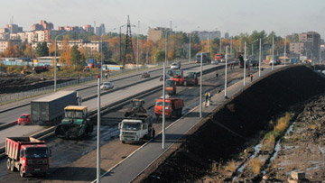 Путепровод Нева на Мурманском шоссе, Народной улице, реконструкция