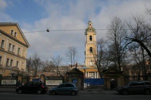8-я линия, 67, после сноса, вид с колокольни Благовещенской церкви