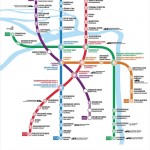 Схема петербургского метрополитена, метро
