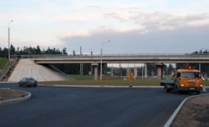Объездная, окружная дорога вокруг города Луга Ленинградской области