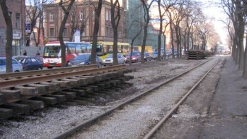 Лиговский проспект, трамвайные пути, демонтаж, разборка