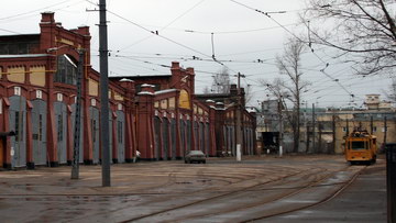Трамвайный парк № 2 на Среднем проспекте Васильевского острова