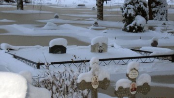 Усть-Ижора, затопленное кладбище