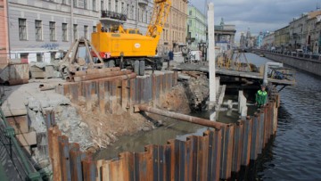 Капитальный ремонт стенки набережной канала Грибоедова