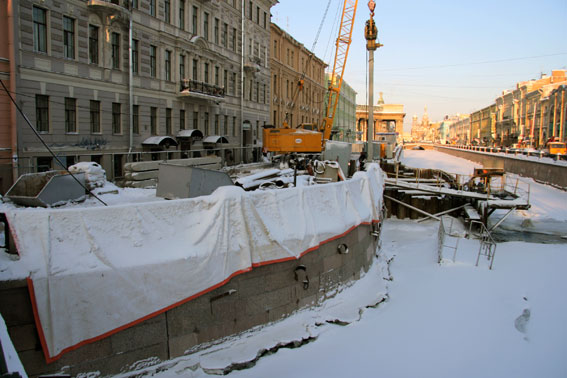 Набережная канала Грибоедова, ремонт