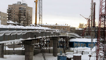 Строительство Коломяжского путепровода