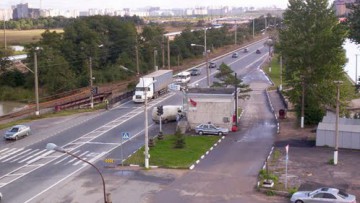 Пост ГИБДД на Приморском шоссе