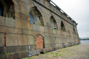 Петропавловская крепость, гранитный фасад