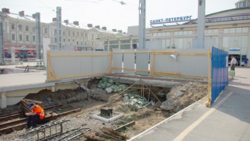 Реконструкция перронов Финляндского вокзала