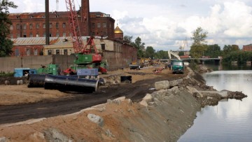 Реконструкция набережной реки Екатерингофки в районе Сельдяного канала