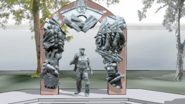 Проект металлической скульптуры рабочего в Сестрорецке