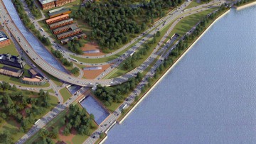 Развязка набережной Обводного канала и проспекта Обуховской Обороны, проект