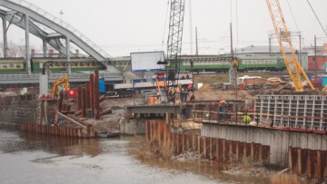 Строительство Ново-Кирпичного моста