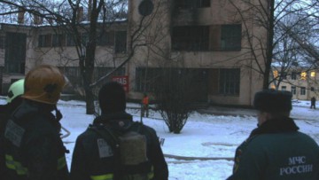 Пожар в корпусе Боткинской больницы