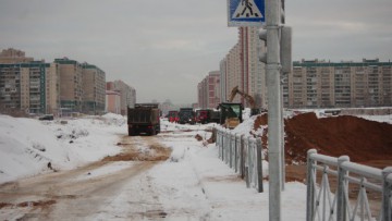 Строительство Богатырского проспекта