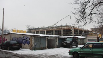 Строительство двенадцатиэтажного бизнес-центра, улица Решетникова, 12