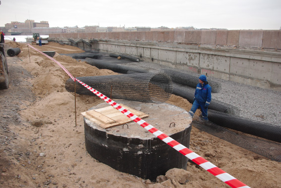 Строительство тоннеля на Пироговской набережной