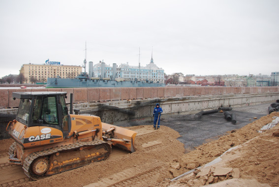 Строительство тоннеля на Пироговской набережной