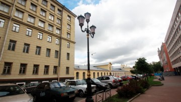 Фонарный столб на Захарьевской улице