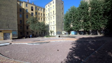 Сквер на углу Обводного канала и Подольской улицы, капитальный ремонт, благоустройство