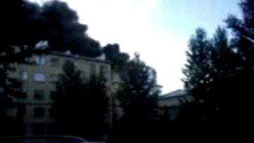 Пожар на Тобольской в офисе Газпрома